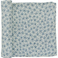 Blue Blossom Muslin Swaddle Blanket